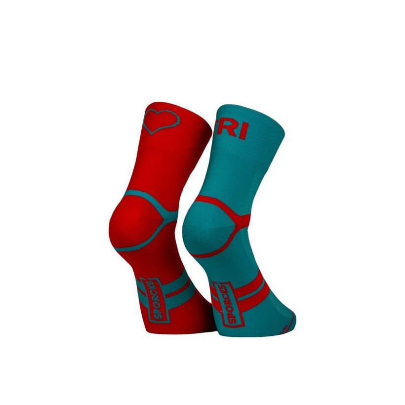 Skarpety Sporcks Six Seconds Red Blue