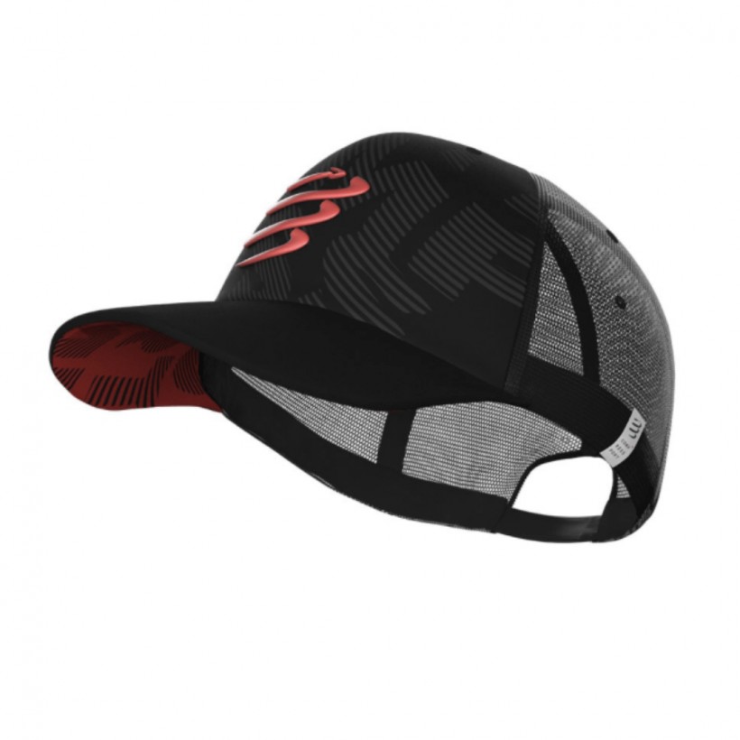 Czapka z daszkiem Compressport Czarna