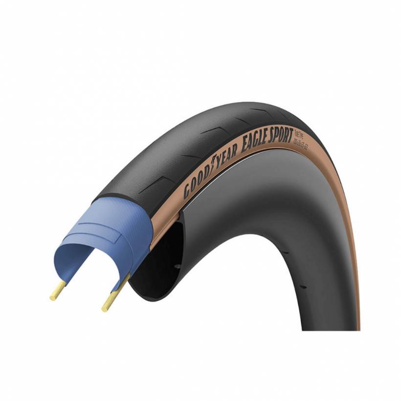 Pneumatico Goodyear Eagle Sport 700X25 pieghevole nero marrone