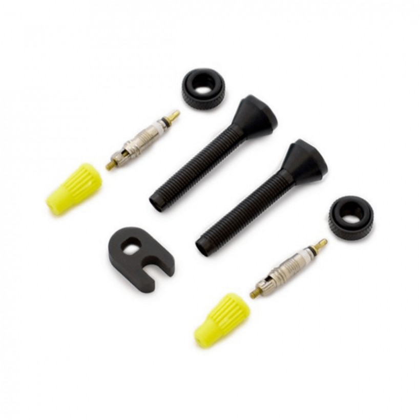 Blister 2 Soupapes Fines Amovibles Aluminium 40mm