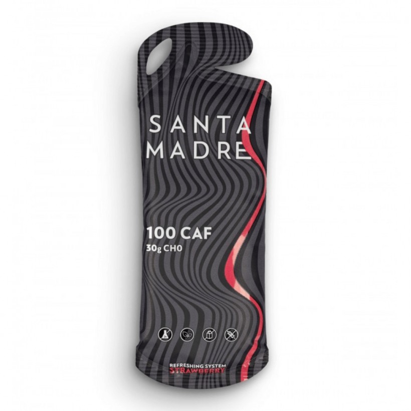 Santa Madre Insolite Energy Gel 30CHO 100 CAF Fraise 50 ml
