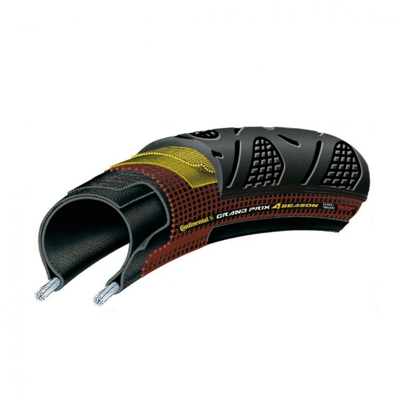 Pneu Continental pliable - GP 4 Saison 700x23-28-32C noir