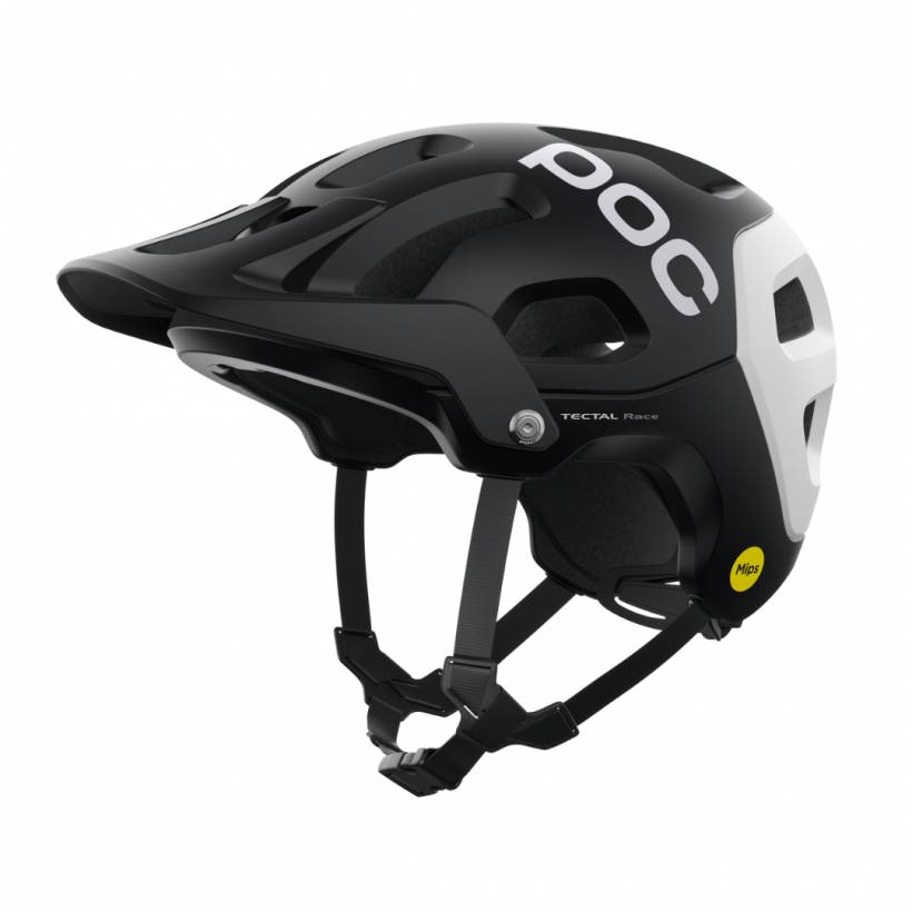 Capacete POC Tectal Race Mips Preto Branco