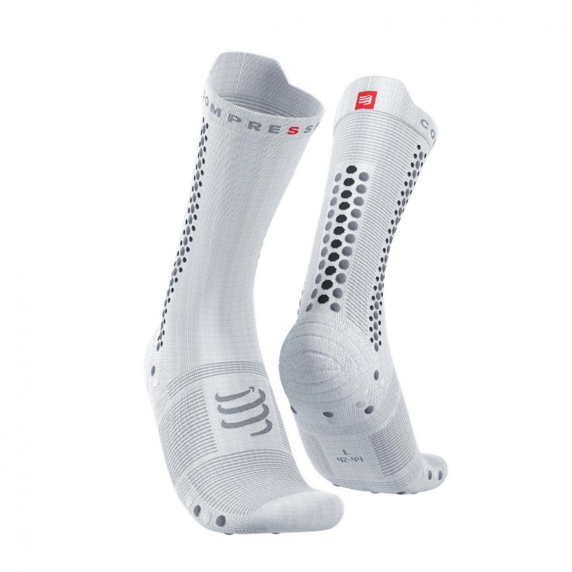 Chaussettes Compressport Pro Racing v4.0 Blanc