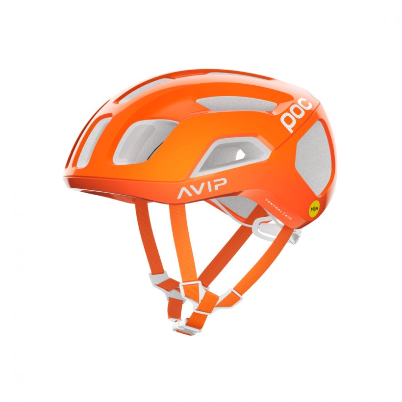 Casco POC Ventral Air Mips Naranja Blanco