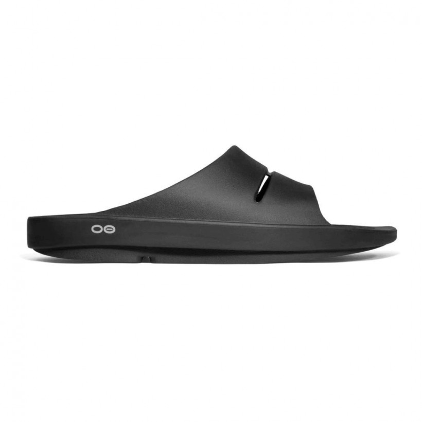 Sandalias Oofos OOahh Negro Unisex