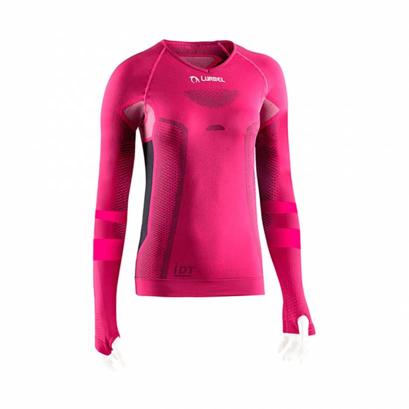 Camiseta  Lurbel Cristallo Manga Larga Fucsia Mujer