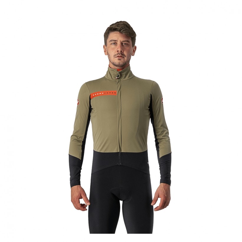 Jacke Castelli Beta Ros Olivgrün Schwarz