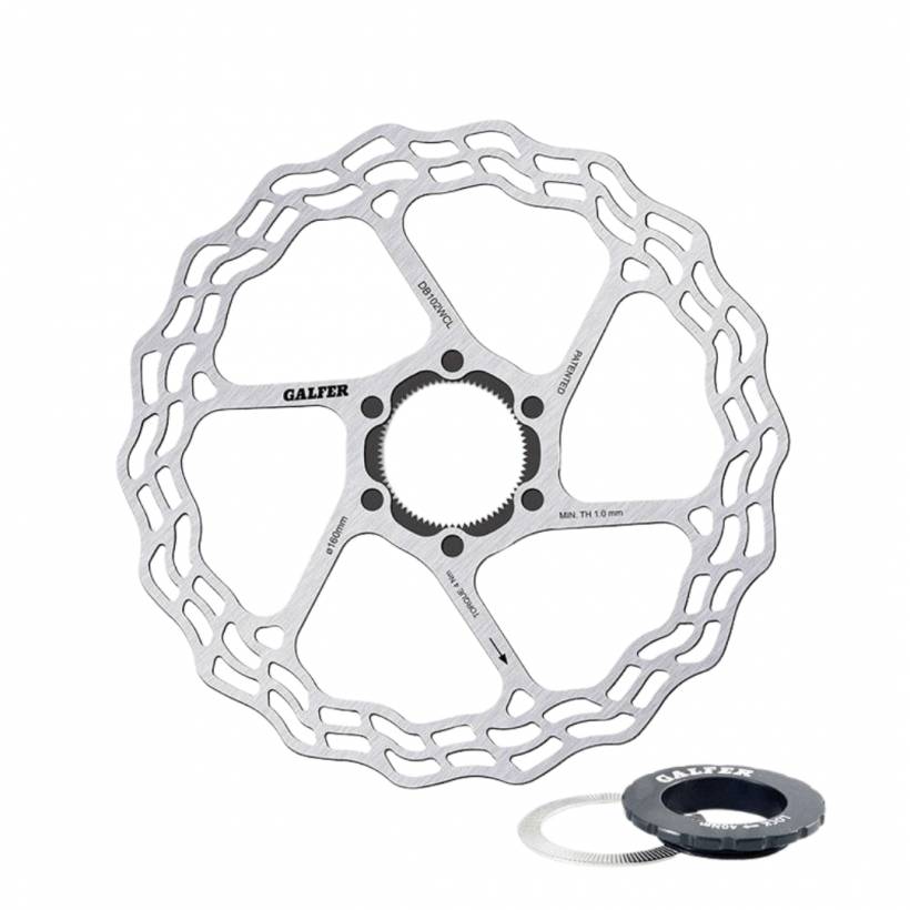 Shimano Center Lock 180mm Bremsscheibe.