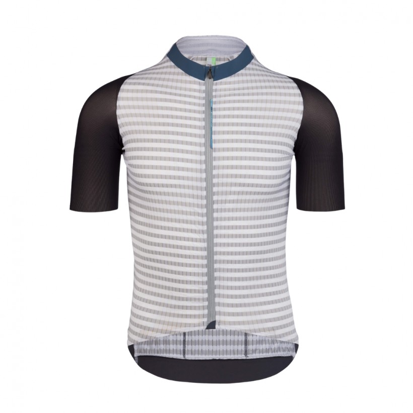 Trikot Q36.5 Clima Kurzarm Weiß Schwarz