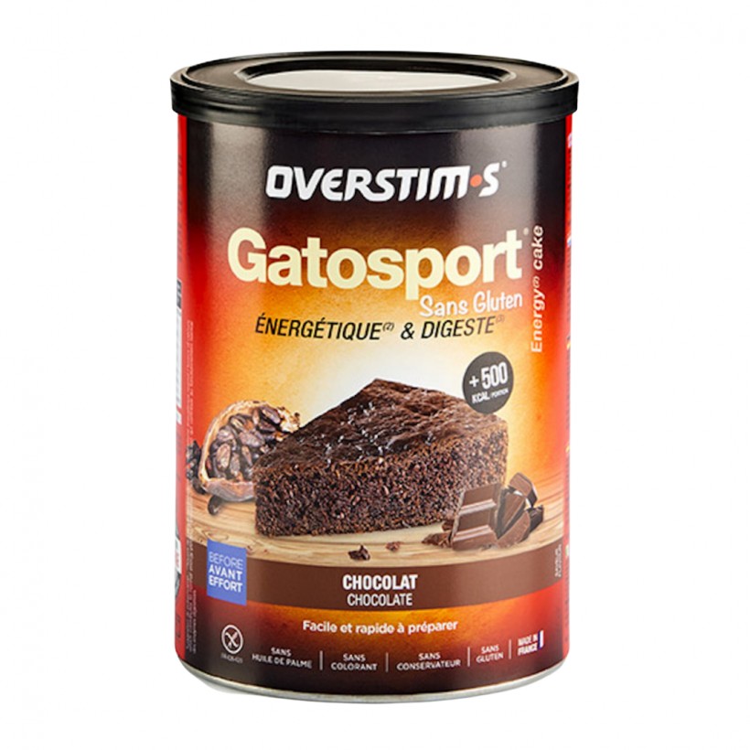 Mezcla de Pastel Energético Overstims Chocolate 400g