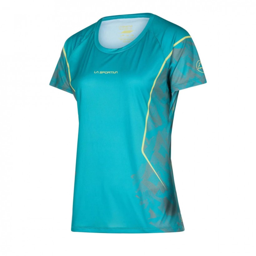 Maglietta a maniche corte La Sportiva Pacer Blau Donna