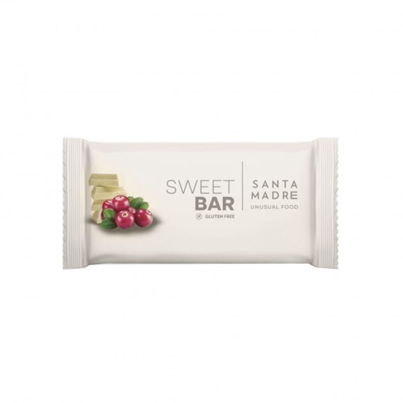 Barre Energétique Santa Madre Sweet Bar Chocolat blanc Myrtille