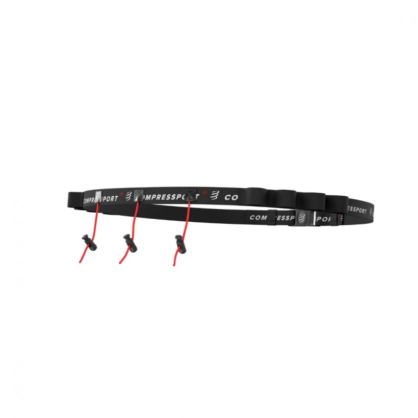Cinturón Portadorsal Compressport Race Belt Negro