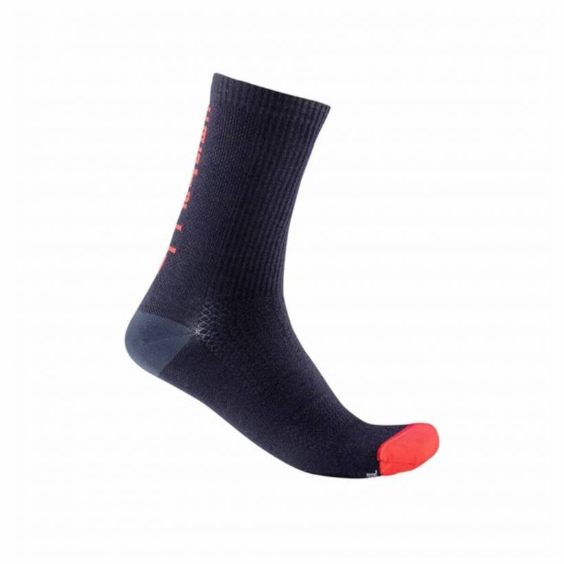 Meias Castelli Bandito Wool 18 Azul Vermelho