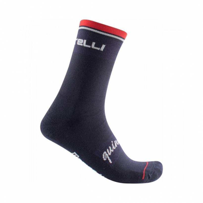 Meias Castelli Quindici Soft Merino Azul Vermelho