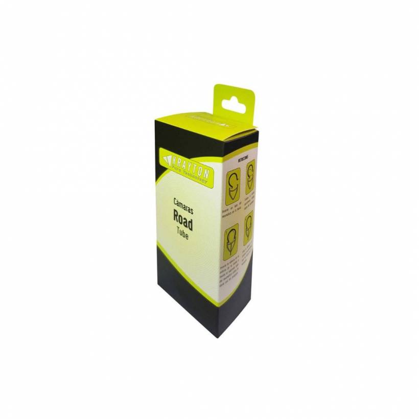 Câmara de ar Krayton Road 700x25/32 válvula fina Presta FV48 1 unidade