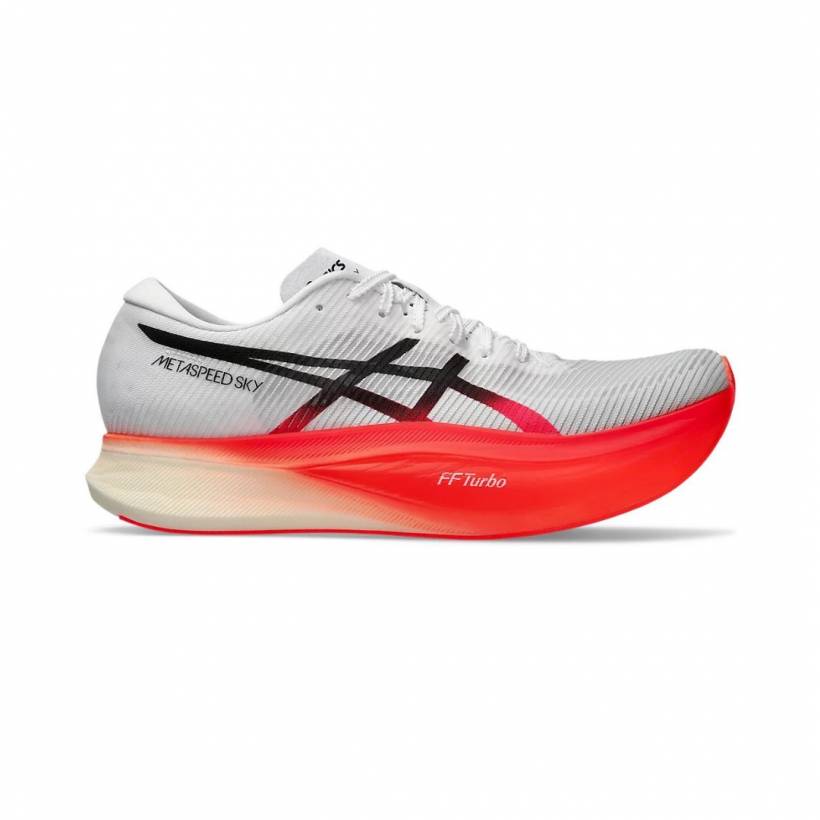 Ténis Asics Metaspeed Sky+ Branco Vermelho  Unissex