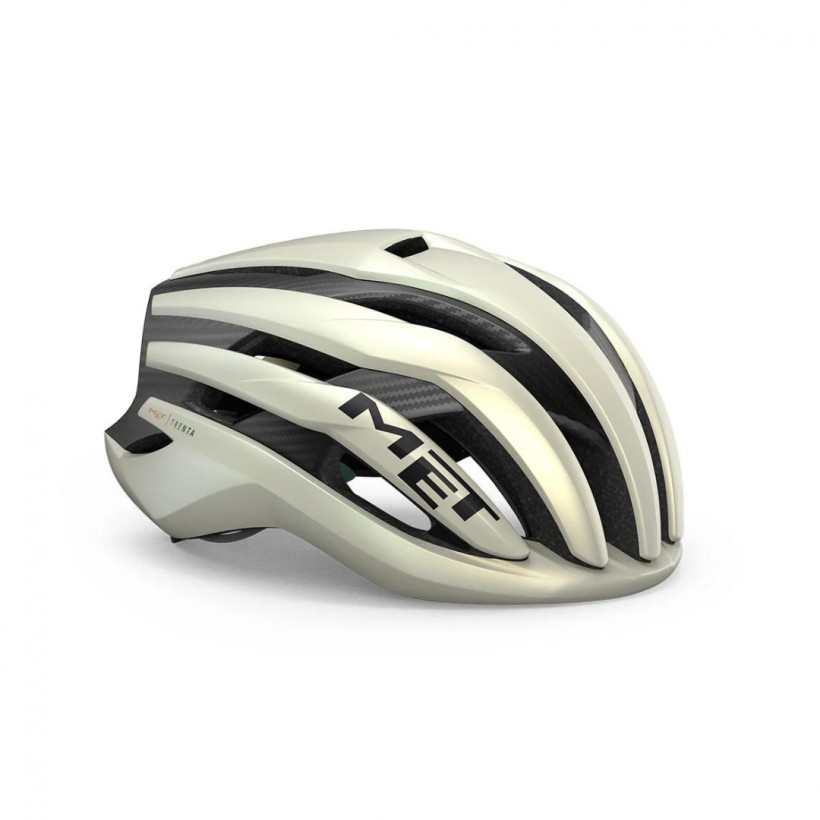 Casco MET Trenta 3K Carbon MIPS Oro Nero