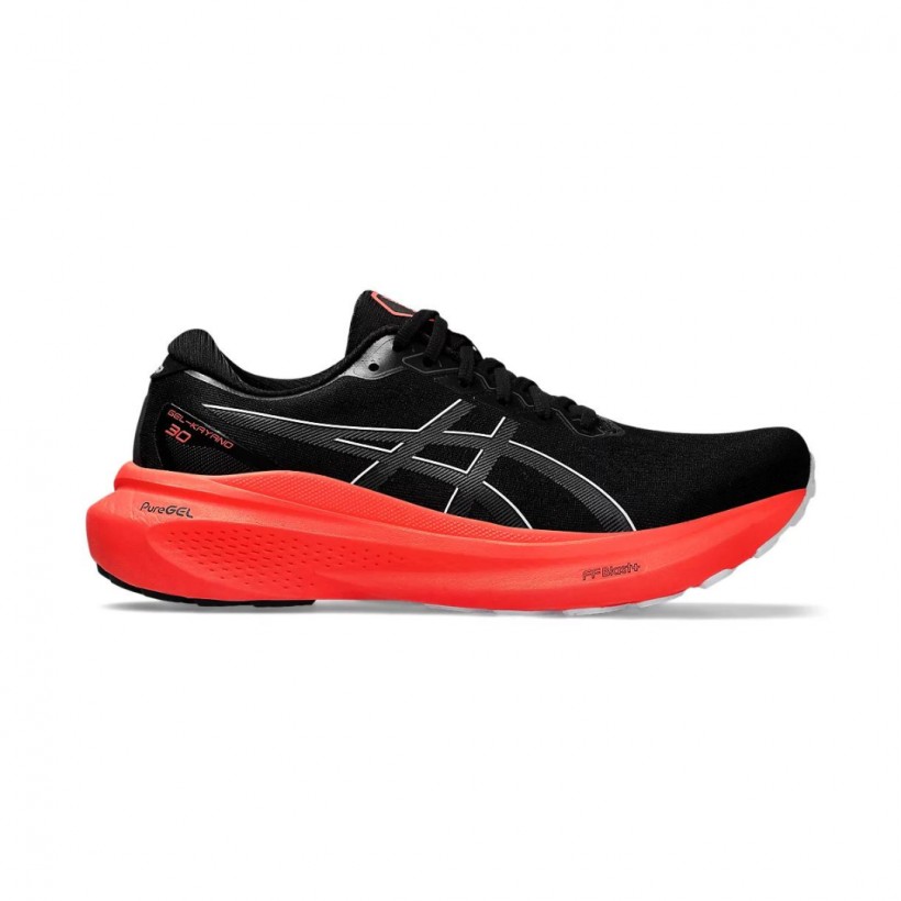 Zapatillas Asics Gel Kayano 30 Negro Rojo 