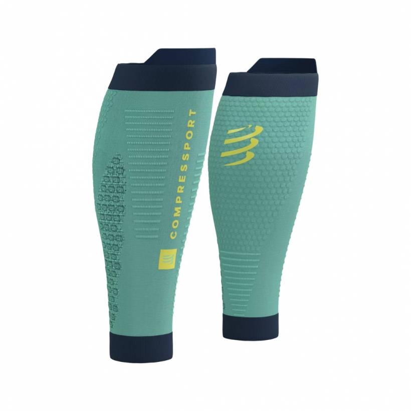Medias de Compresión Compressport R2 3.0 Verde Negro