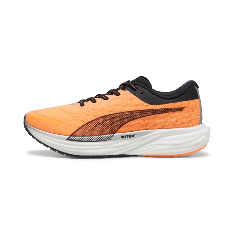 Zapatillas Puma Deviate Nitro 2 Naranja Negro 