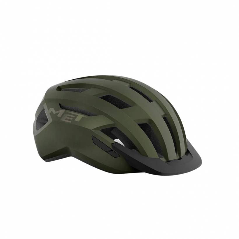 Casco Met Allroad Verde Iridiscente Mate