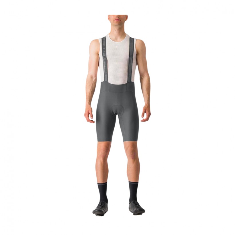 Castelli Espresso Graue Trägerhose