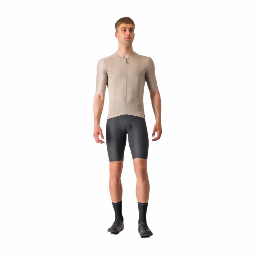 Maillot Castelli Espresso Marrón Negro