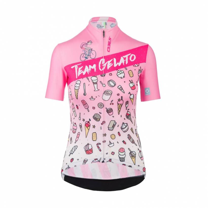 Maillot Q36.5 Gregarius Pro Team Gelato Rosa Mujer