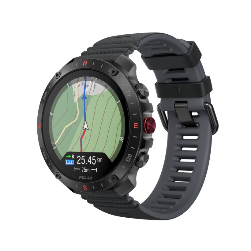 Montre Polar Grit X2 Pro noire + capteur de fréquence cardiaque Polar H10