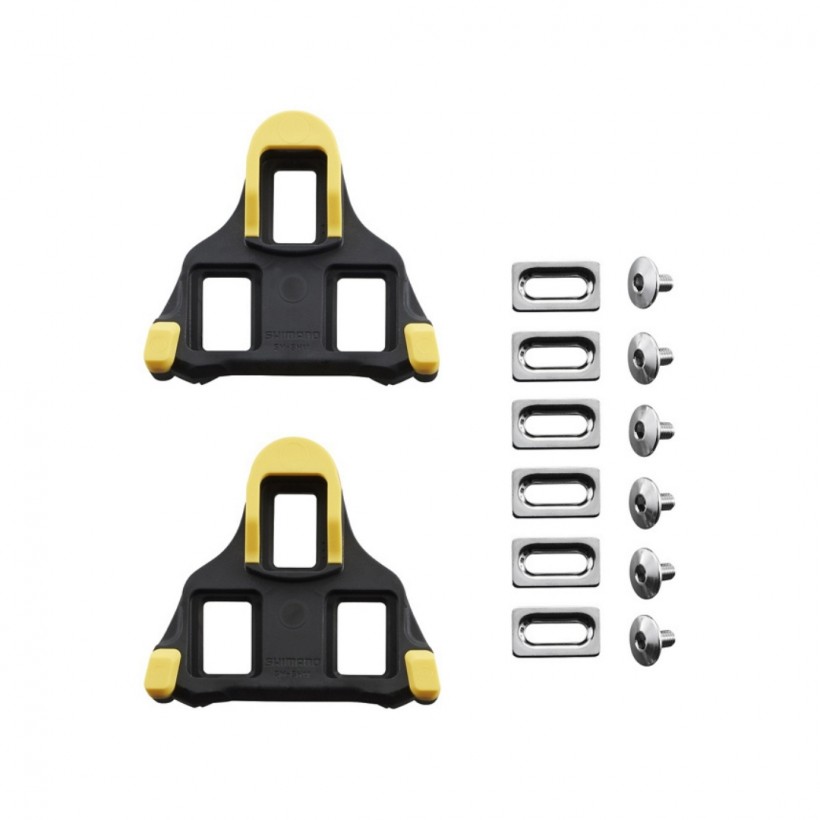 Cales Shimano SPD-SL SH11 Jaunes 6 Degrés