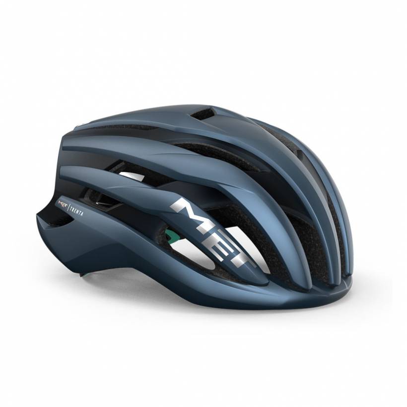 Casque MET Trenta MIPS Bleu Marine Argent Mat