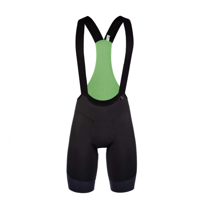 Pantaloncini con bretelle Q36.5 Gregarius Pro neri verdi