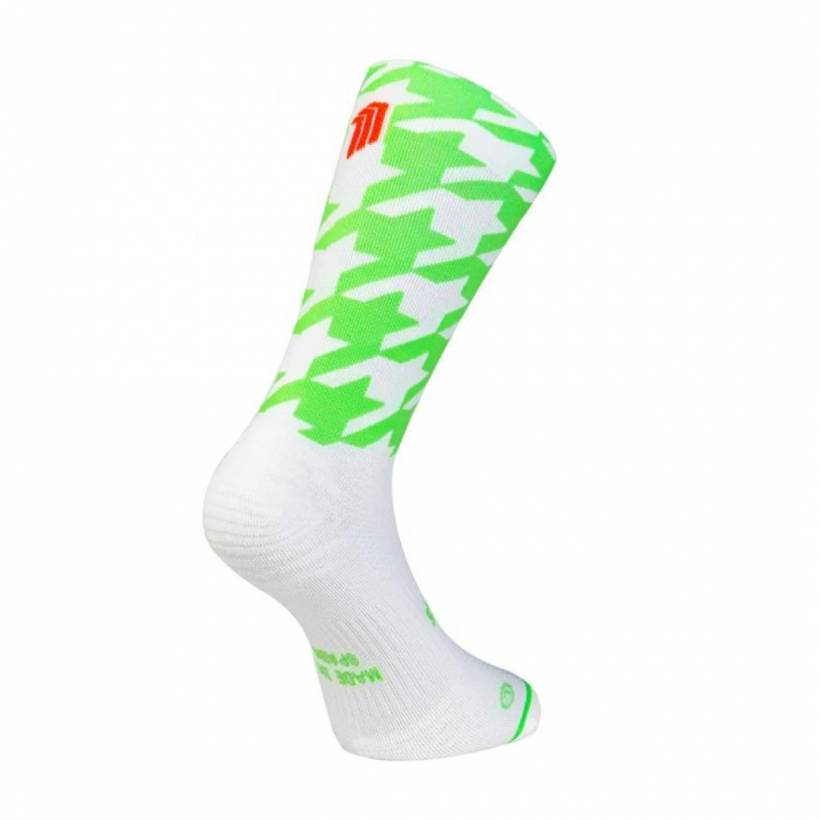 Meias Sporcks Flow Green branco verde