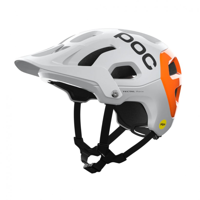Kask POC Tectal Race MIPS NFC biało-pomarańczowy