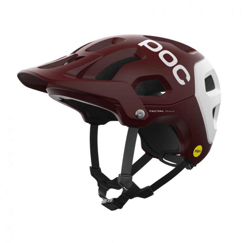 Casco POC Tectal Race MIPS Maroon Matte White