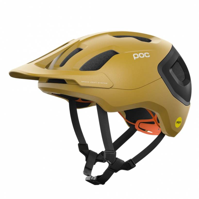 Capacete POC Axion Race MIPS amarelo escuro mate