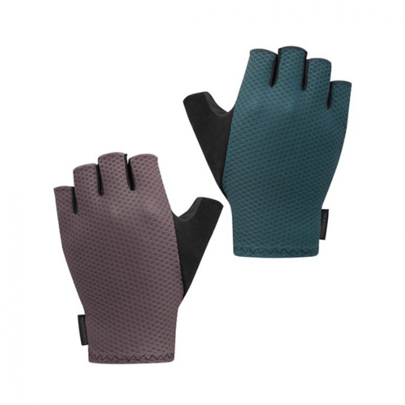 Guantes Shimano Gravel Azul Marrón