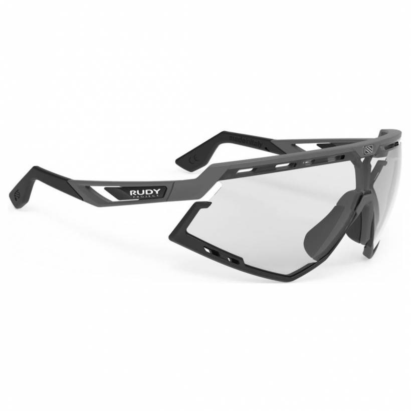 Matowe okulary Rudy Project Defender Pyombo – czarne Impactx™ Photochromic 2Black
