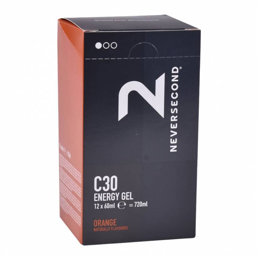 Neversecond Gel energetico all'arancia 60 ml | 12 unità