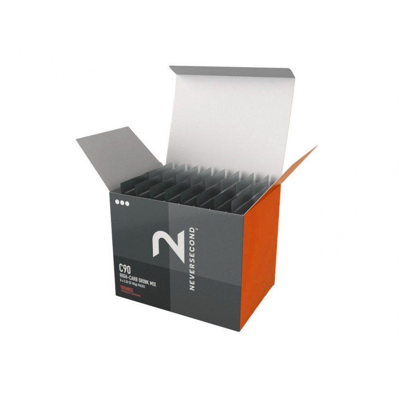 Neversecond Sport Drink C90 High-Carb Mix Laranja 94g | 8 envelopes