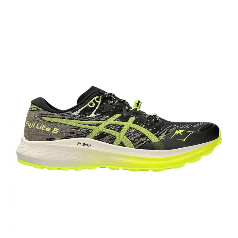 Buty do biegania Asics Fuji Lite 5 Czarno-żółte 