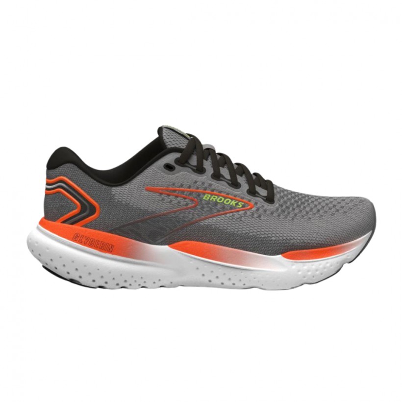 Tênis Brooks Glycerin 21 Cinza Laranja
