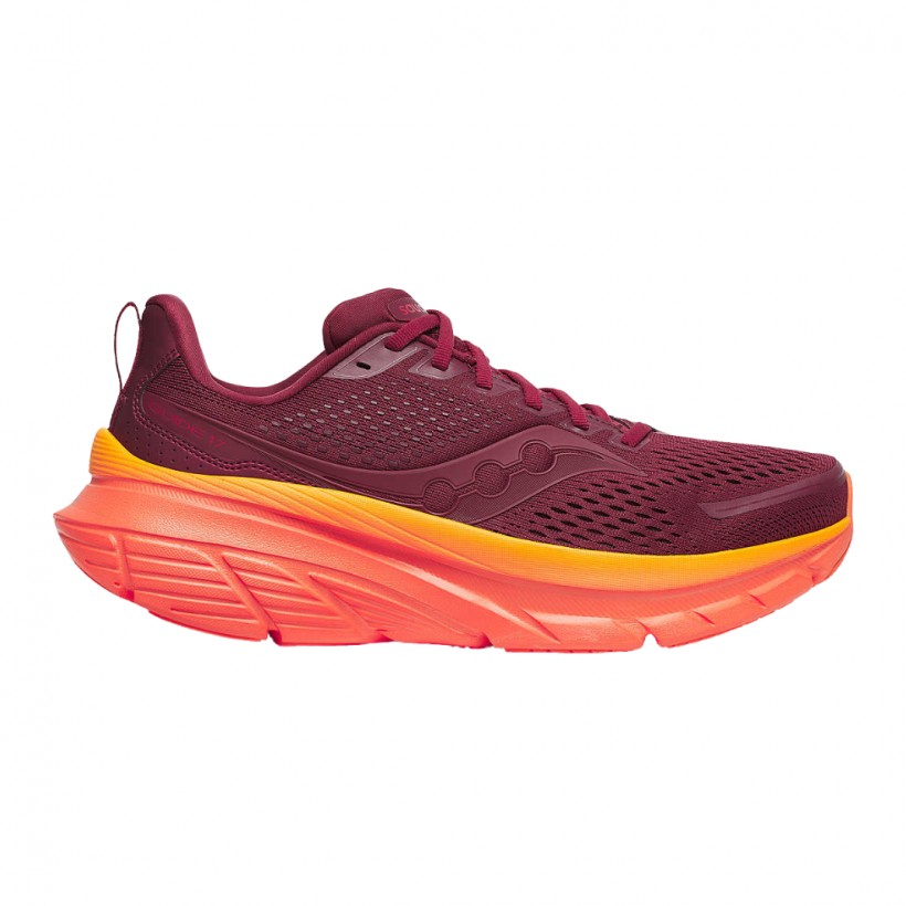 Baskets Saucony Guide 17 Bordeaux Orange