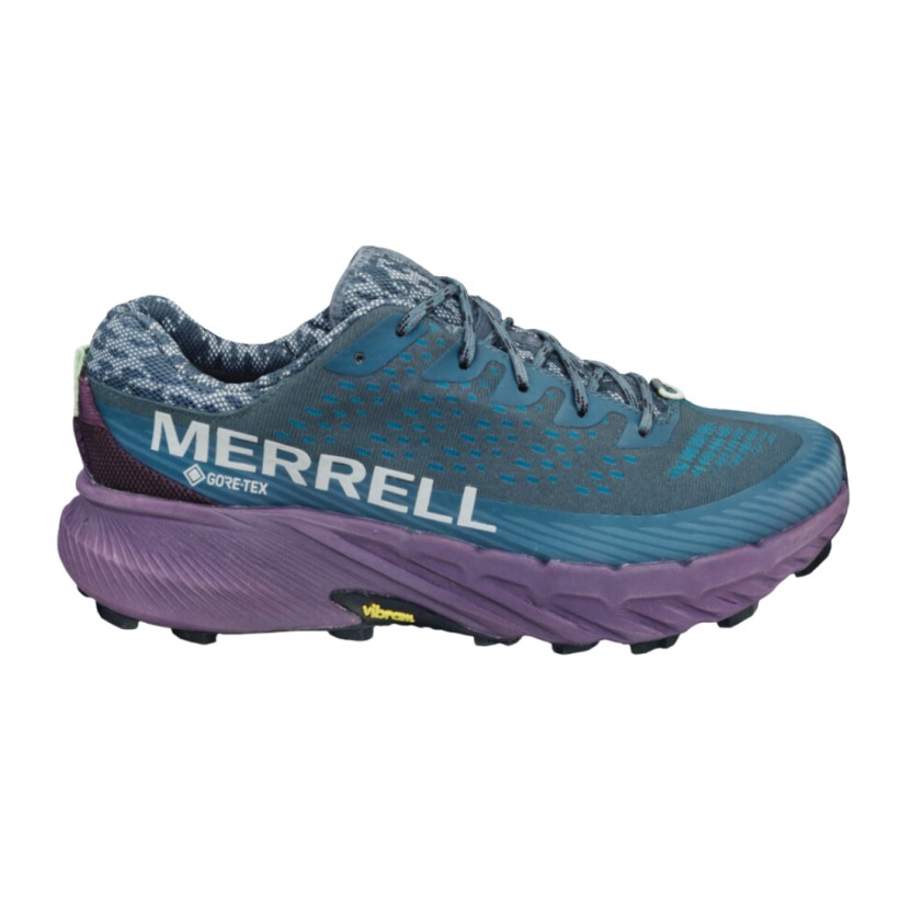 Merrell Agility Peak 5 GTX Shoes Blue Purple 