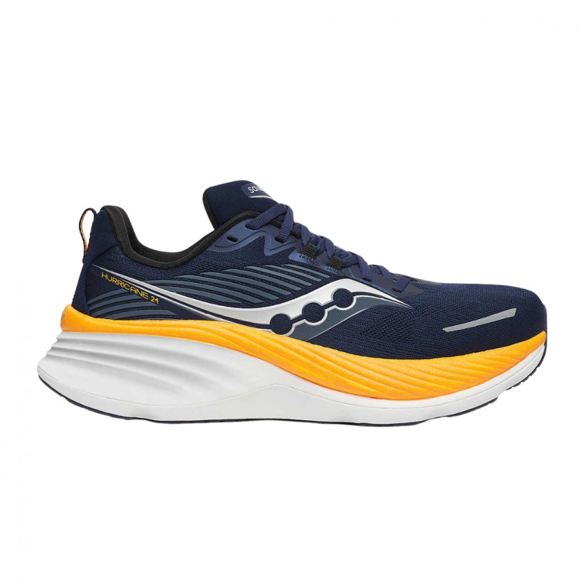Buty Saucony Hurricane 24 Granatowo-Pomarańczowe 