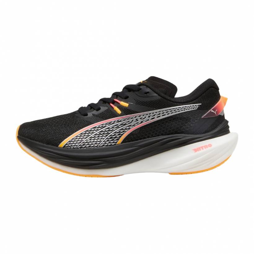 Scarpe Puma Deviate Nitro 3 Nero Arancione  Donna