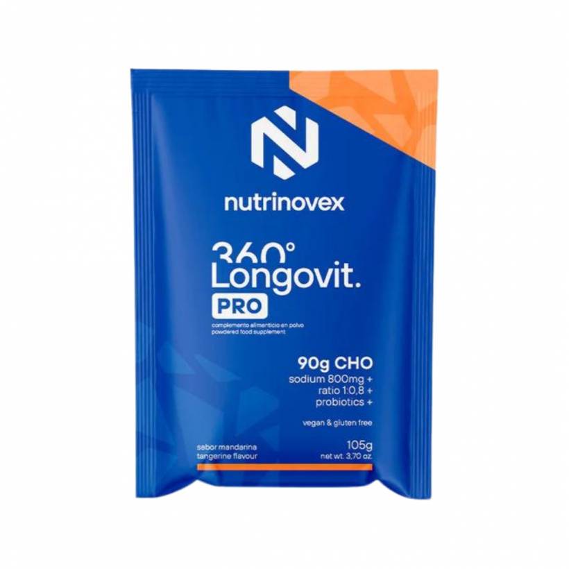 Unità di bevande energetiche al mandarino Nutrinovex Longovit 360 Drink Pro