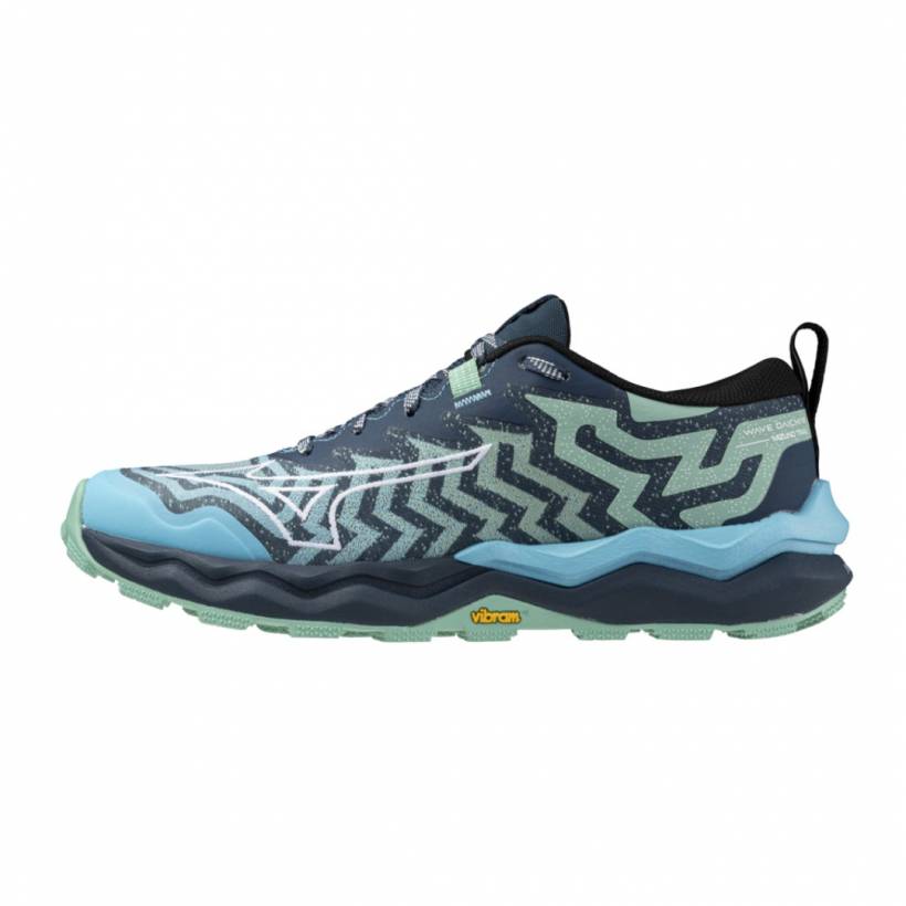 Sapatos femininos Mizuno Wave Daichi 8 azul verde 